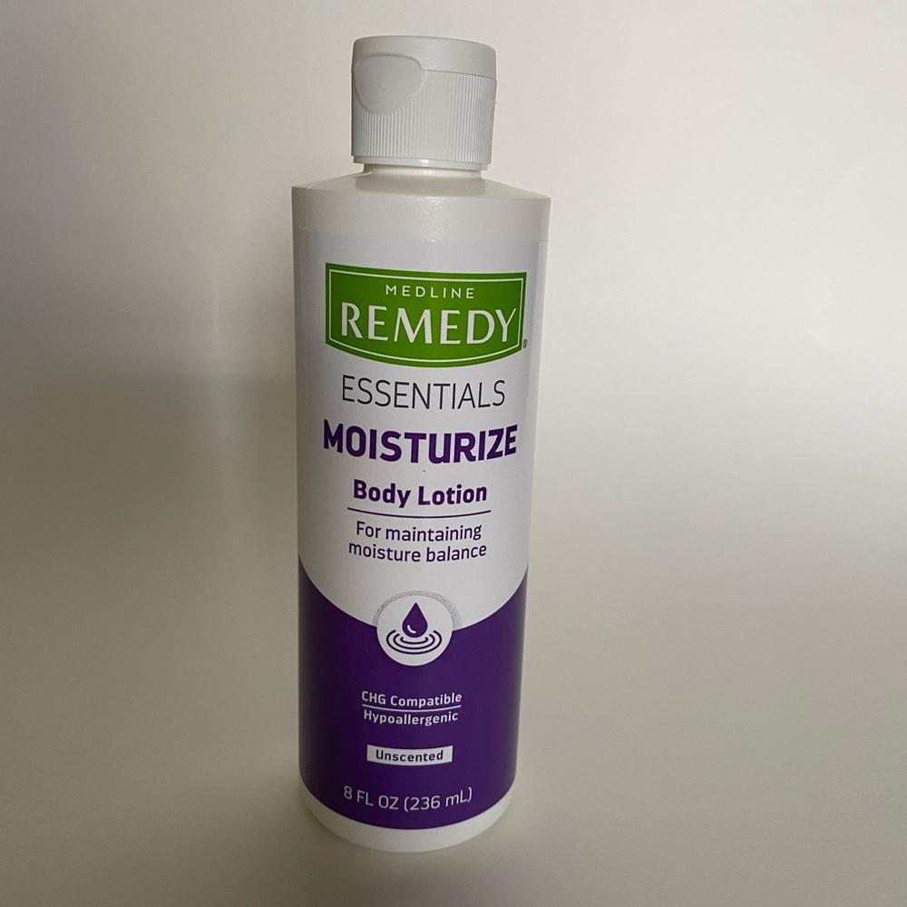 MedLine Essentials Hypoallergenic Body Lotion Moisturizer Unscented NWT 8 Fl Oz
